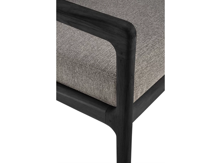 Armleuning Bijzetzetel Teak Jack Black Outdoor Lounge Chair Mocha 10234 Ethnicraft