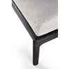 Bovenkant Poef Teak Jack Black Outdoor footstool Off White 10238 Ethnicraft