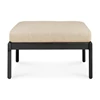 Front Poef Teak Jack Black Outdoor footstool Natural 10237 Ethnicraft