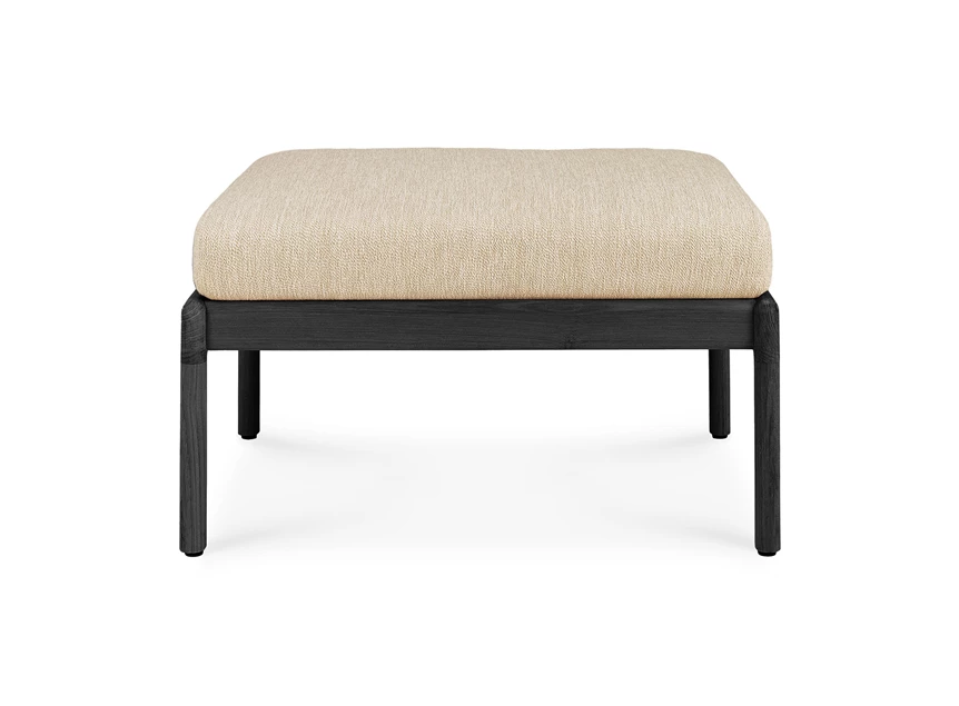 Front Poef Teak Jack Black Outdoor footstool Natural 10237 Ethnicraft