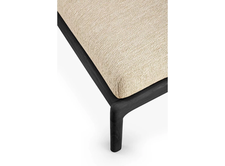 Bovenkant Poef Teak Jack Black Outdoor footstool Natural 10237 Ethnicraft