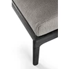 Bovenkant Poef Teak Jack Black Outdoor footstool Mocha 10239 Ethnicraft