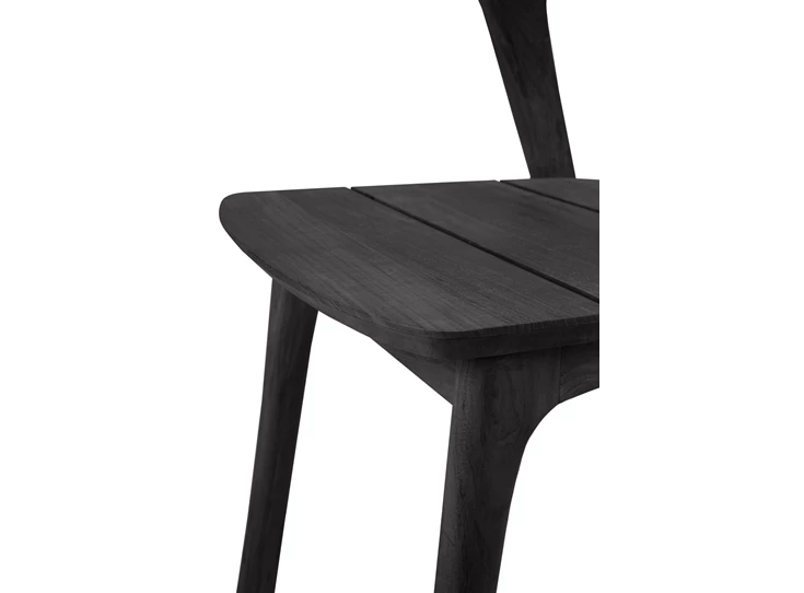 Zitting Armstoel Teak Bok Black Outdoor Dining Chair 10154 Ethnicraft