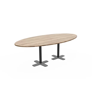Tafel Spinner2 Halifax ovaal configuratie 2 poten perfecta epoxy