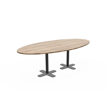 Tafel Spinner2 Halifax ovaal configuratie 2 poten perfecta epoxy