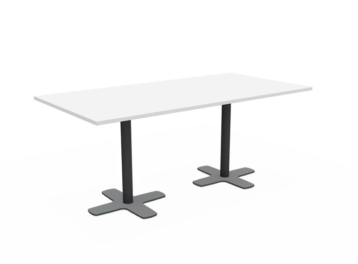 Tafel Spinner2 Fenix tafelblad epoxy onderstel 2 poten perfecta configuratie