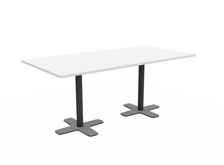 Tafel Spinner2 Fenix tafelblad epoxy onderstel 2 poten perfecta configuratie