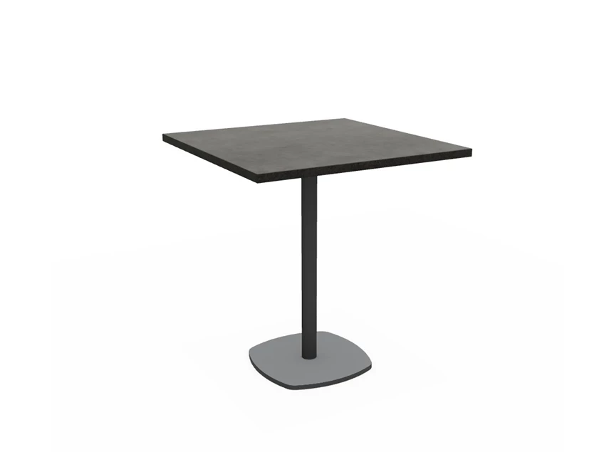 Tafel Circa HPL vierkant tafelblad epoxy onderstel perfecta configuratie