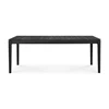 Tafel Teak Bok Black Outdoor Dining Table 10277 Ethnicraft