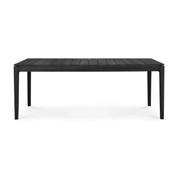 Tafel Teak Bok Black Outdoor Dining Table 10277 Ethnicraft