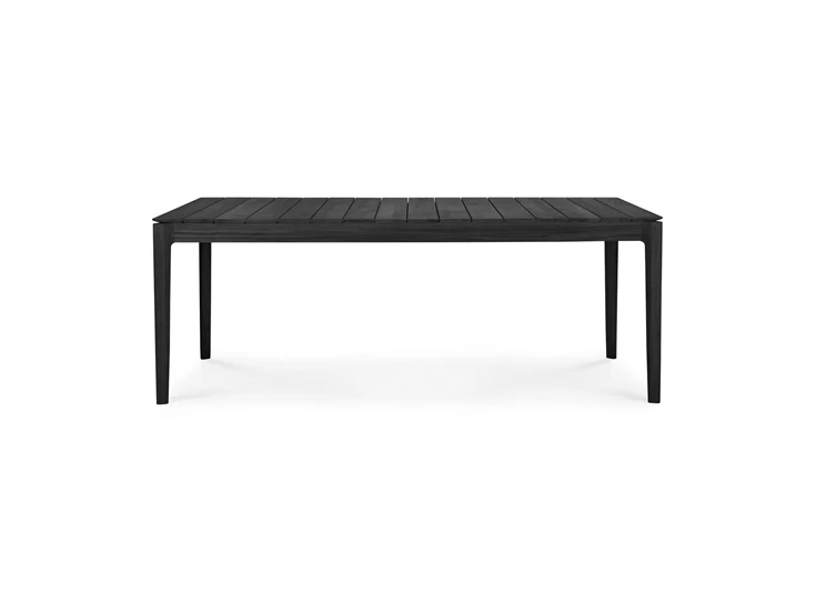 Tafel Teak Bok Black Outdoor Dining Table 10277 Ethnicraft