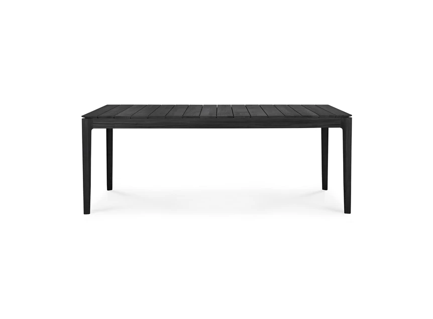 Tafel Teak Bok Black Outdoor Dining Table 10277 Ethnicraft