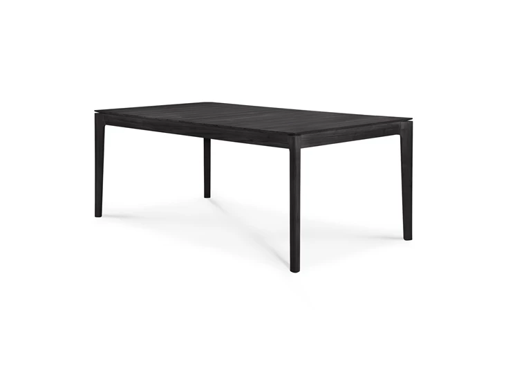 Zijkant Tafel Teak Bok Black Outdoor Dining Table 10277 Ethnicraft