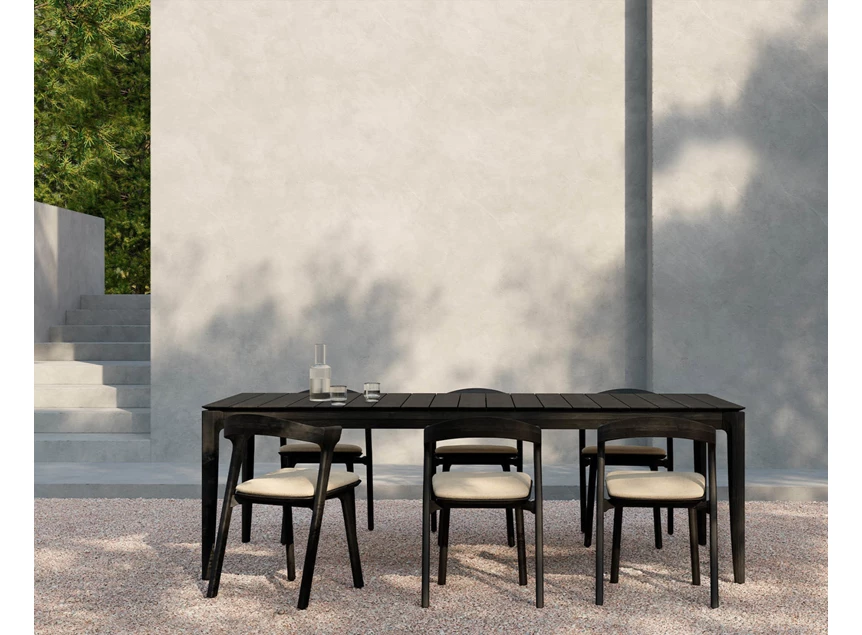Sfeerfoto Tafel Teak Bok Black Outdoor Dining Table 10277 Ethnicraft