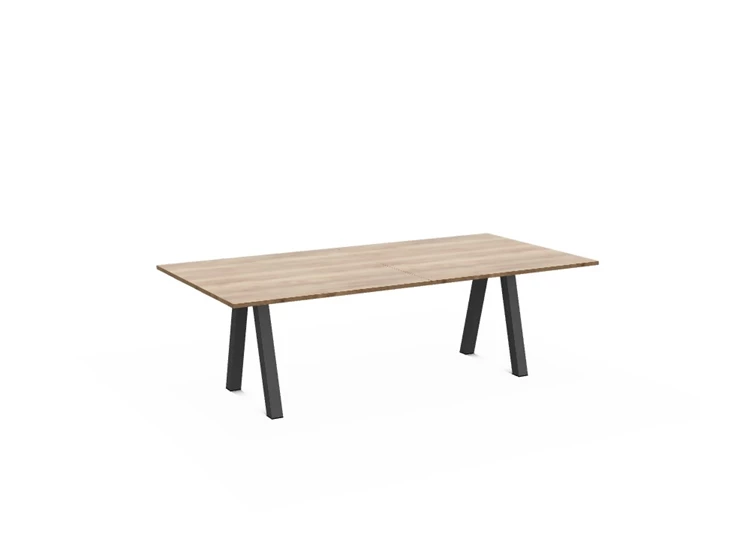 Tafel Veneto XL MHA configuratie perfecta element 120x120cm schuine poten epoxy