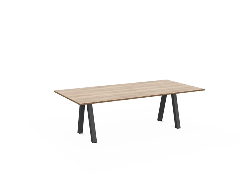 Tafel Veneto XL MHA configuratie perfecta element 120x120cm schuine poten epoxy