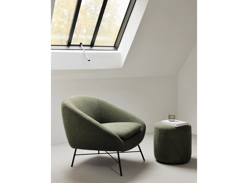 Sfeerfoto Hocker Barrow Pouf Pine Green 20146 Ethnicraft