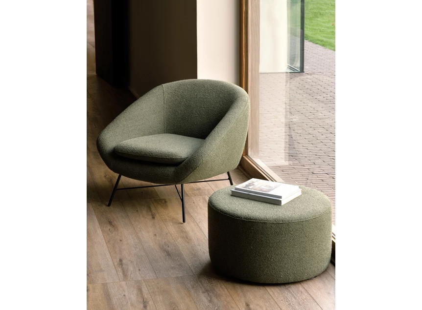 Sfeerfoto Hocker Barrow Pouf Pine Green 20147 Ethnicraft
