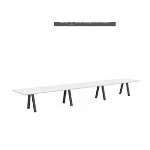 Tafel Veneto XL HPL blad epoxy schuine poten perfecta configuratie