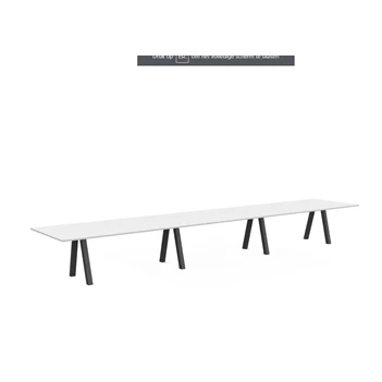 Tafel Veneto XL HPL blad epoxy schuine poten perfecta configuratie