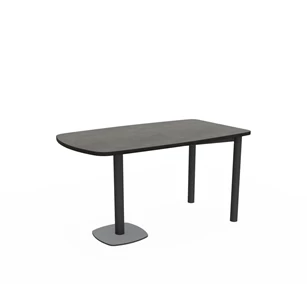 Tafel Lucca HPL afgerond recht tafelblad epoxy onderstel configuratie perfecta