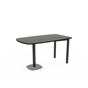 Tafel Lucca HPL afgerond recht tafelblad epoxy onderstel configuratie perfecta