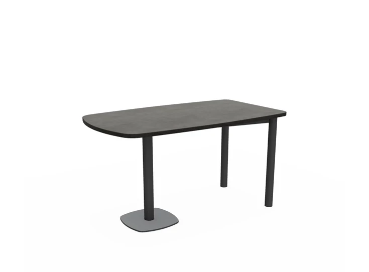 Tafel Lucca HPL afgerond recht tafelblad epoxy onderstel configuratie perfecta