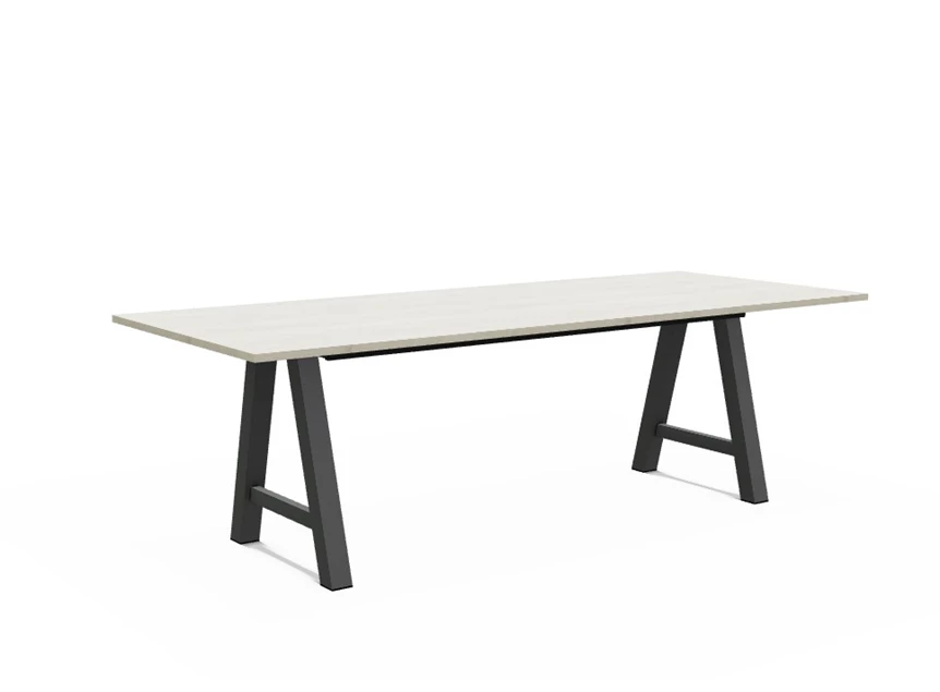 Tafel Alegro MHA tafelblad perfecta 240x100cm epoxy onderstel A-poot configuratie