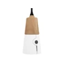 Oak Cone Lamp Long White 26715 Ethnicraft modern design