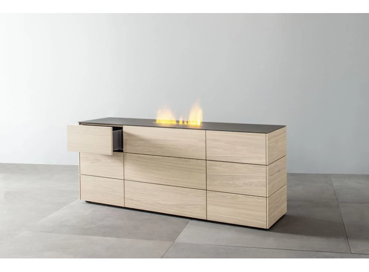 Lade open Dressoir Cubo met sierhaard Opstelling 160 Contur Sudbrock