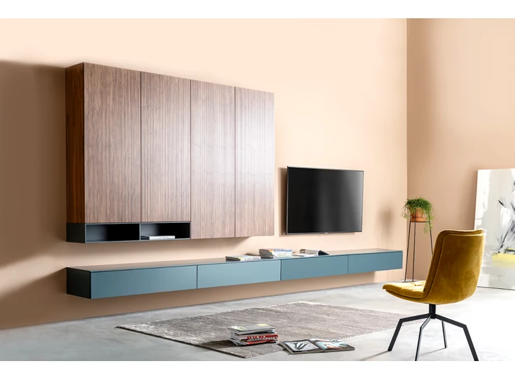 Tv-kast Cubo Opstelling 168 hout matte lak Contur Sudbrock