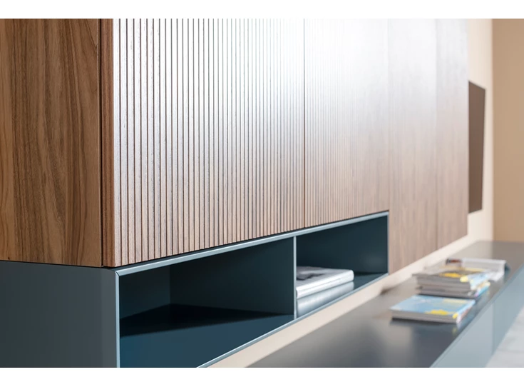 Zijkant Tv-kast Cubo Opstelling 168 hout matte lak Contur Sudbrock