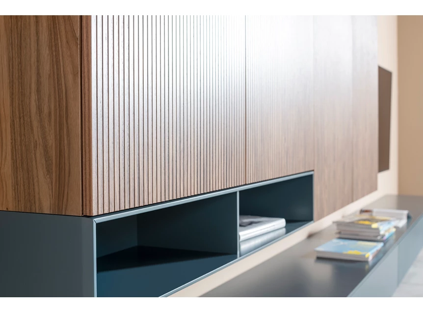 Zijkant Tv-kast Cubo Opstelling 168 hout matte lak Contur Sudbrock