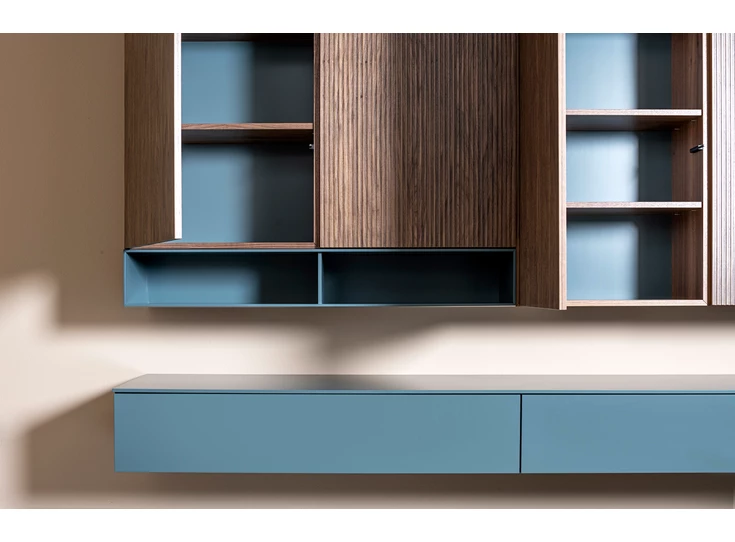 Onderkant Tv-kast Cubo Opstelling 168 hout matte lak Contur Sudbrock