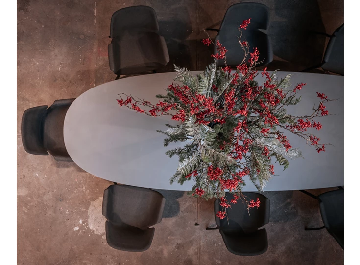 Bovenkant Tafel Tooon Oval Ellips cement Toon De Somer