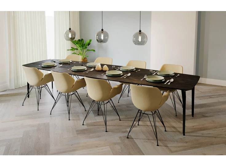 Tafel Tooon Faux Ellips veneer black Toon De Somer