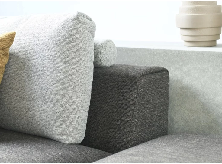 Detail rug Hoeksalon Otis 21 52 stof Moome by Indera