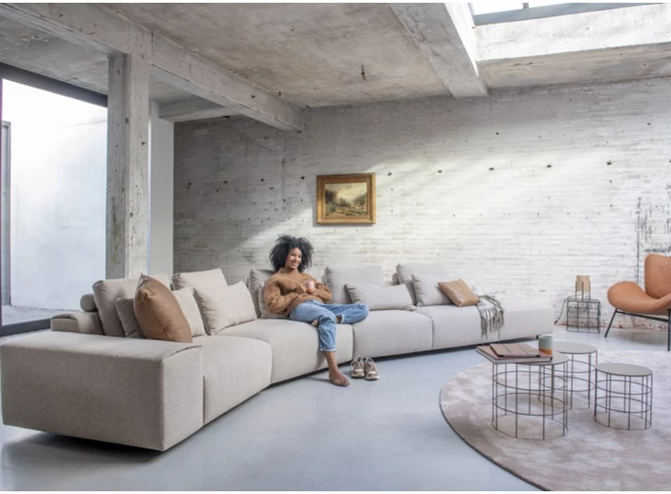 Zijkant zetel Otis hoekzetel Moome by Indera