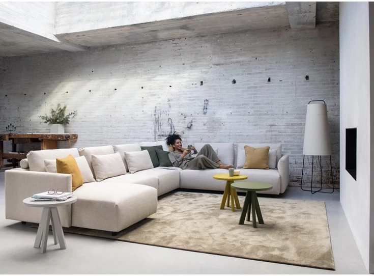 Hoekzetel Otis stof Moome by Indera hoeksalon