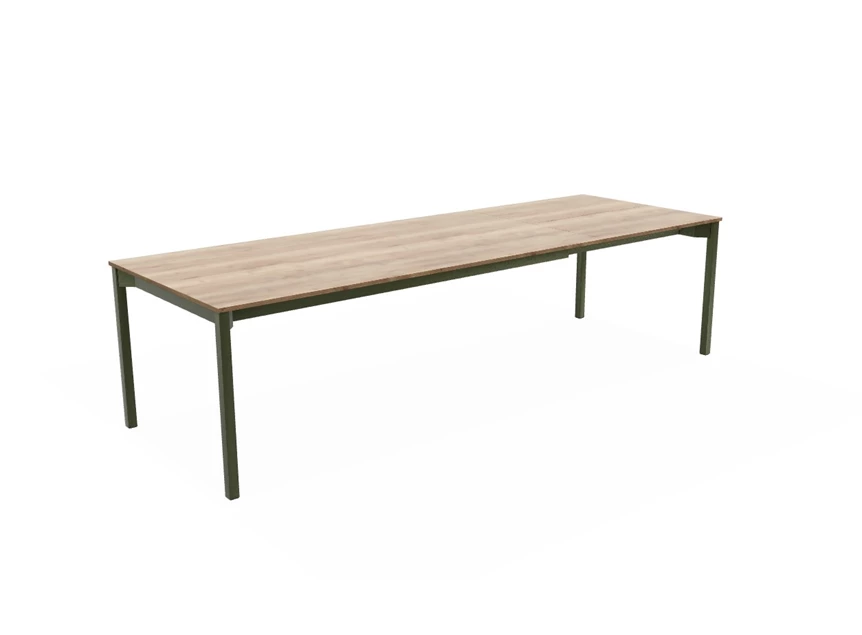 Tafel cabrio MHA perfecta configuratie melamine halifax tafelblad verlengbaar epoxy onderstel