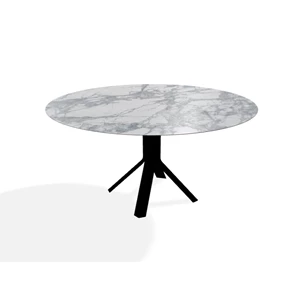 Eettafel Fizz rond keramiek Marble Azuro Joli
