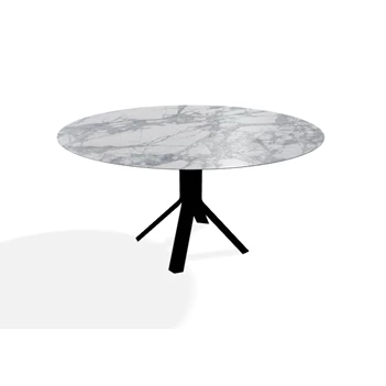 Eettafel Fizz rond keramiek Marble Azuro Joli
