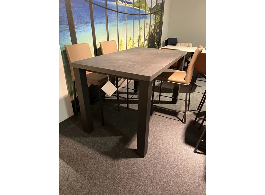 tafel quadra 90cm hoog 150x90cm perfecta toonzaalmodel HP04 leisteen EP79 antraciet