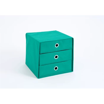 Mega 31 kleine opbergbox groen 248-031 fmd möbel stof metalen ring