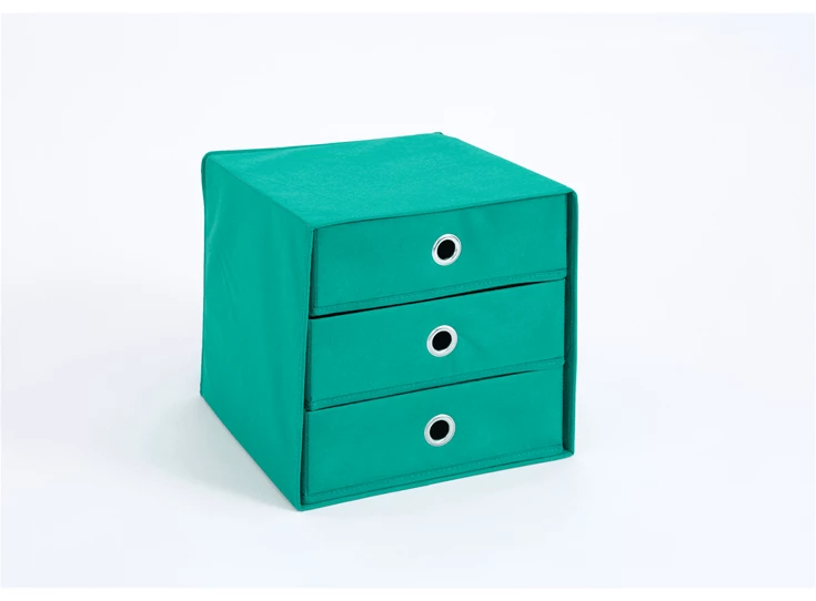 Mega 31 kleine opbergbox groen 248-031 fmd möbel stof metalen ring
