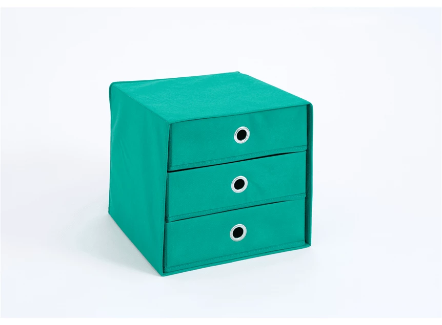 Mega 31 kleine opbergbox groen 248-031 fmd möbel stof metalen ring