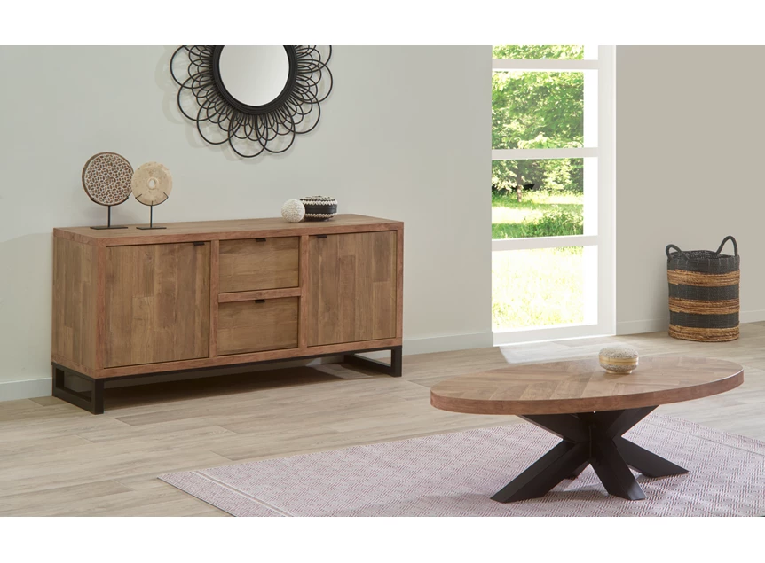 sfeerbeeld kleinste dressoir old teak DR8 meubar jaipur DR3