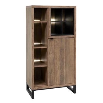 Meubar Jaipur KB1R KB6R kolomkast rechts old teak eetkamer