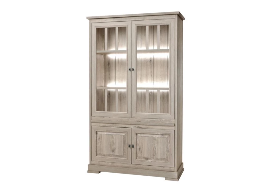 Kent V1 V6 meubar vitrinekast glasdeuren K540 millenium oak light eetkamer