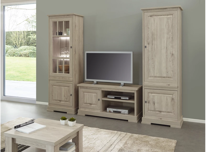 Televisiemeubel Kent sfeerbeeld eetkamer meubar K540 millenium oak light klein